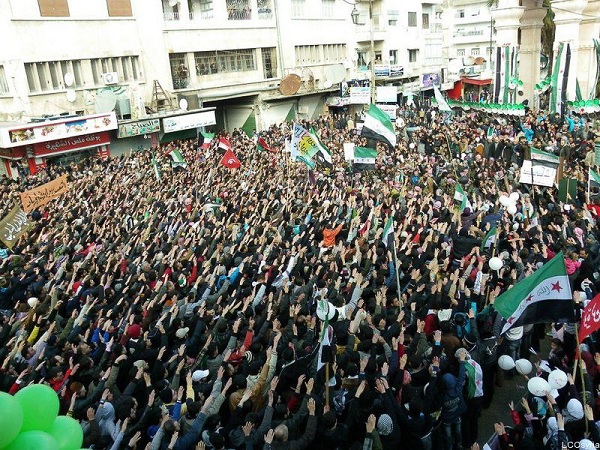 Mass Gathering in Idlib in Support of Free Syrian Army