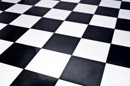 Chess Board Black White
